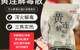 黄连解毒散，猪泻火解毒抗菌抗病毒畜用中兽药